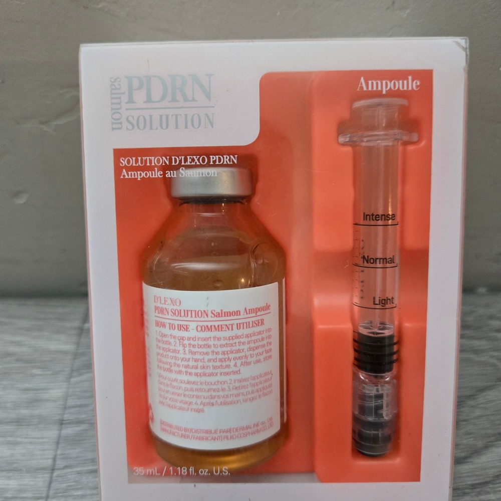 D'LEXO Salmon PDRN Solution Ampoule 35mL K-Beauty Regenerating Serum Treatment